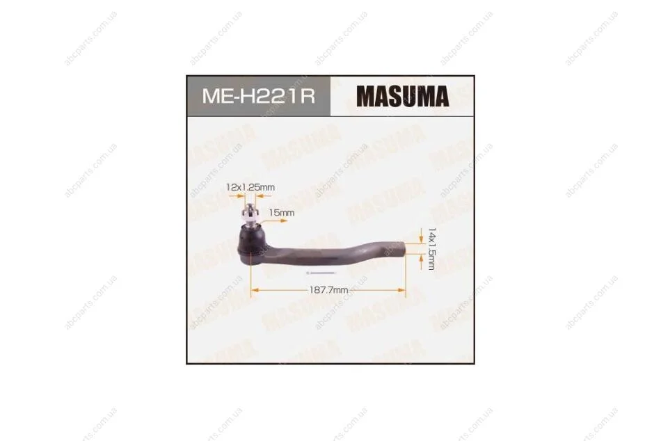 Наконечник кермовий Honda CIVIC 06- (MEH221R) MASUMA 'MEH221R (фото 1)