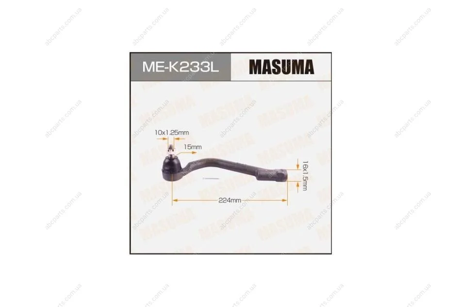 Наконечник рулевой лев HYUNDAI SANTA FE / KIA SORENTO (MEK233L) MASUMA 'MEK233L (фото 1)
