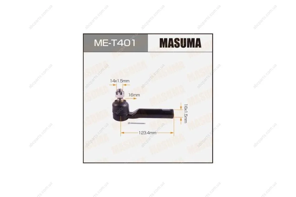 Наконечник рулевой Lexus GX460/ Toyota Land Cruiser Prado (09-), Tacoma (15-) (ME-T401) MASUMA MET401 (фото 1)