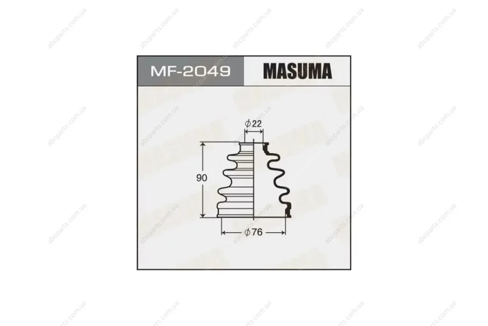 Пыльник ШРУСа наружного Honda CR-V (07-12) (MF-2049) MASUMA MF2049 (фото 1)
