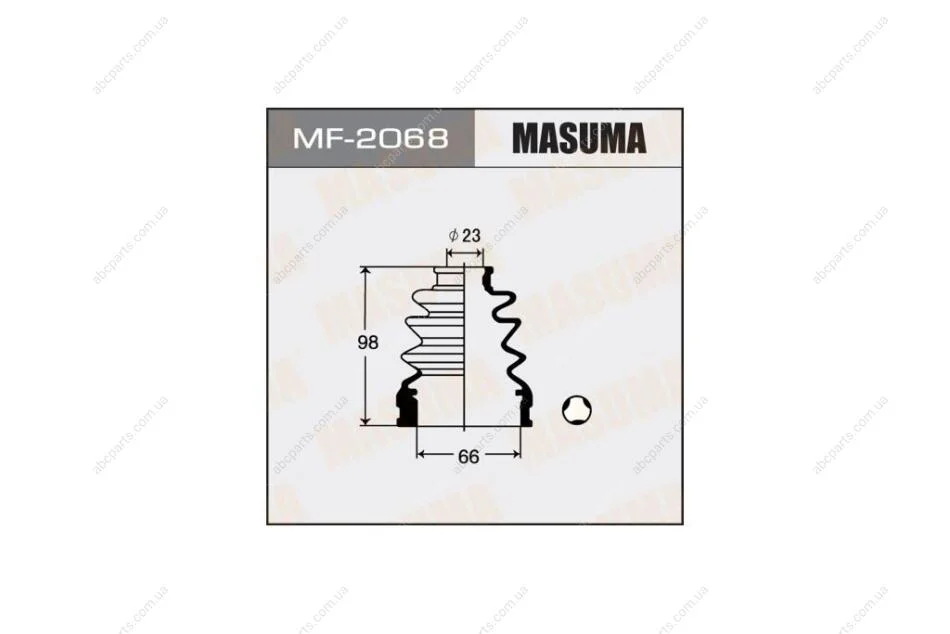 Пильовик ШРКШ внутрішнього Mitsubishi Lancer (00-07) (MF-2068) MASUMA MF2068 (фото 1)
