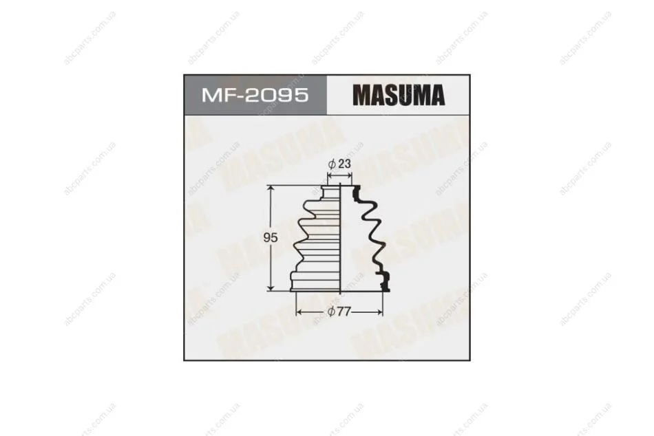 Пыльник ШРУСа наружного Mazda 3 (03-08)/ Nissan Primera (-01) (MF-2095) MASUMA MF2095 (фото 1)