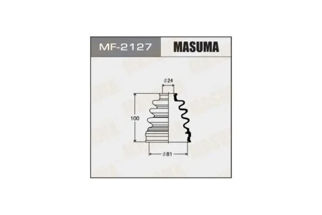 Пильовик ШРКШ зовнішнього Nissan Juke (10-14)/ Toyota Auris (08-11), Corolla (06-13) (MF-2127) MASUMA MF2127