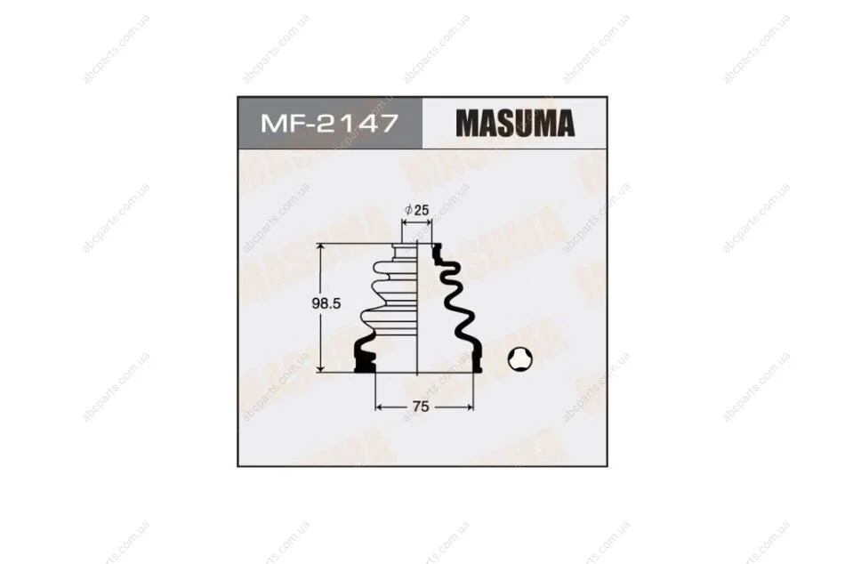 Пыльник ШРУСа INFINITI Q70 (Y51) 5.6 AWD (15-20), INFINITI Q50 (03-18) (MF-2147) MASUMA MF2147 (фото 1)
