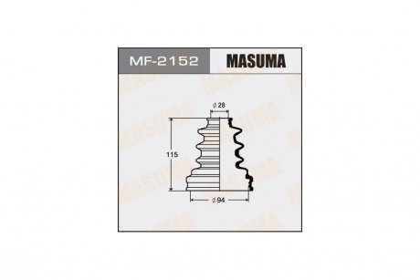 Пильовик ШРКШ внутрішнього Toyota Hilux (-05) (MF-2152) MASUMA MF2152