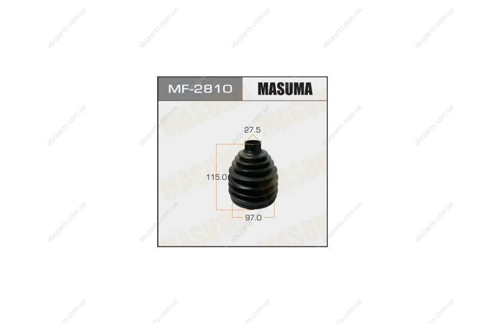 Пильовик ШРКШ зовнішнього (пластик) + спецхомут Nissan X-Trail (00-13) (MF-2810) MASUMA MF2810 (фото 1)
