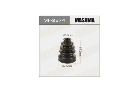 Пыльник ШРУСа HONDA CIVIC VIII (05-12), HONDA JAZZ II, HONDA CIVIC VII (MF-2874) MASUMA MF2874