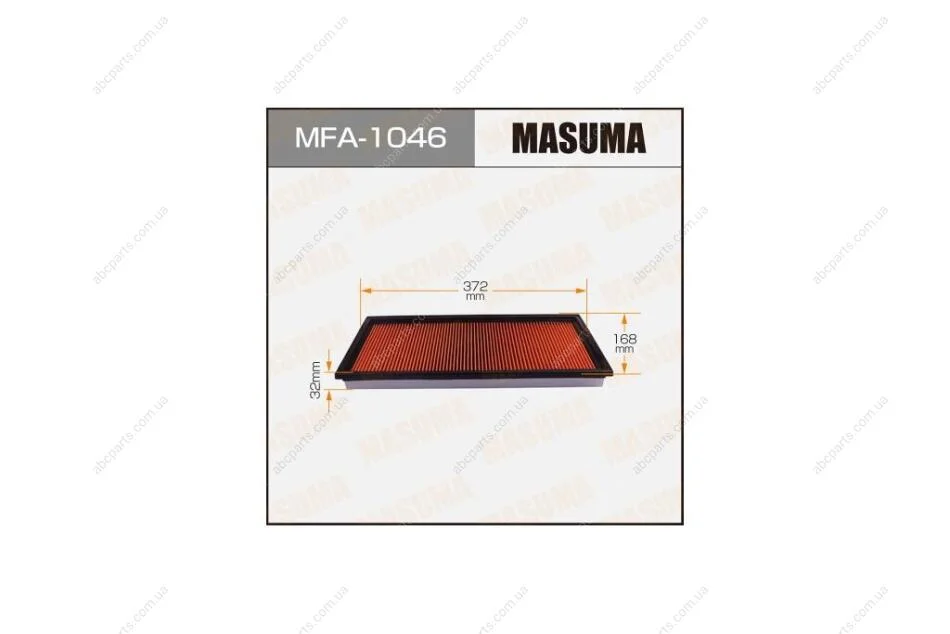 Фильтр воздушный ПропиткаSUZUKI GRAND_VITARA II (MFA-1046) MASUMA MFA1046 (фото 1)