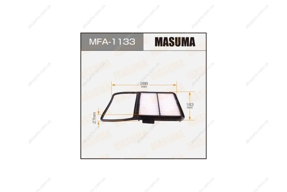 Фільтр повітряний (MFA-1133) MASUMA MFA1133 (фото 1)
