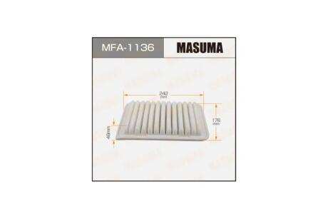 Фільтр повітряний Toyota Auris, Avensis, Corolla, RAV4 (08-) (MFA-1136) MASUMA MFA1136
