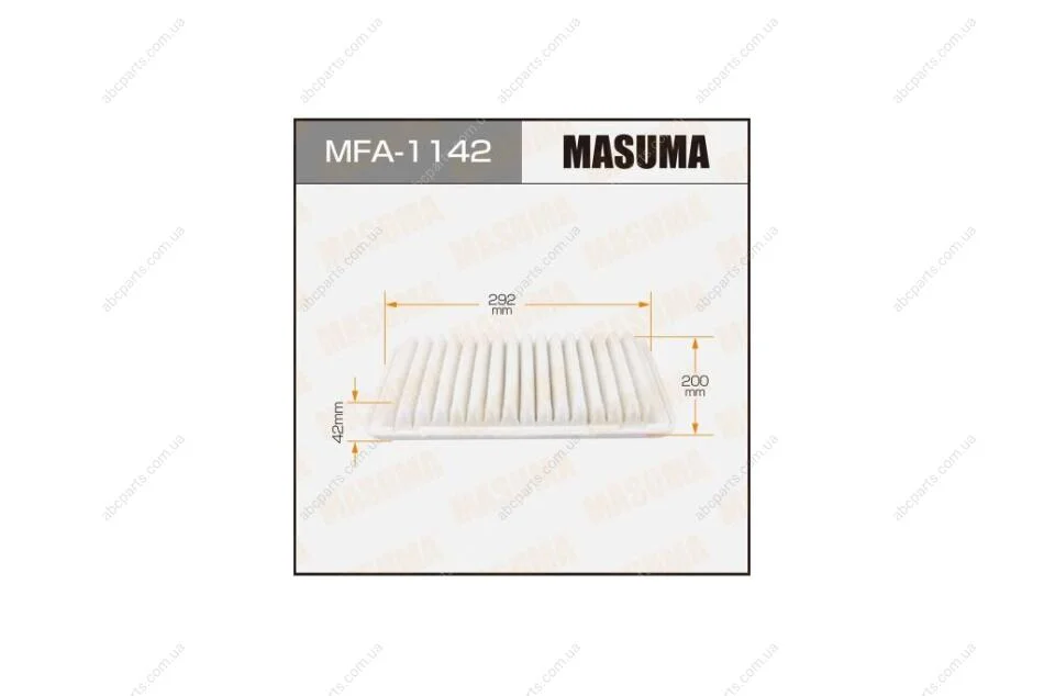 Фільтр повітряний Toyota Camry (06-18), Venza (09-16) (MFA-1142) MASUMA MFA1142 (фото 1)