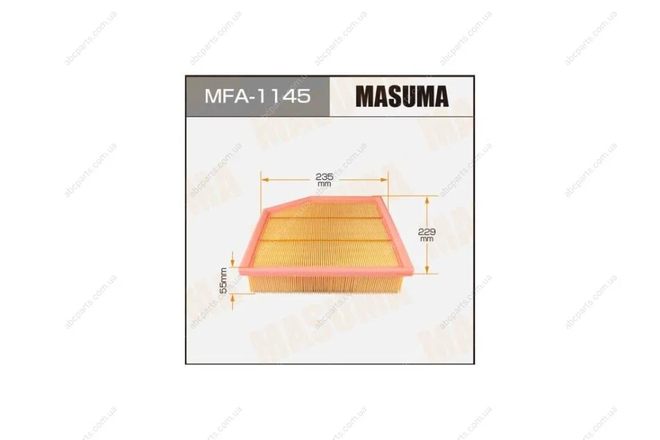 Фільтр повітряний (MFA-1145) MASUMA MFA1145 (фото 1)