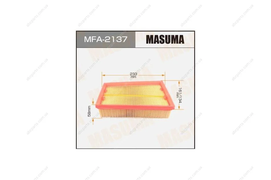 Фильтр воздушный A-2014 (MFA-2137) MASUMA MFA2137 (фото 1)