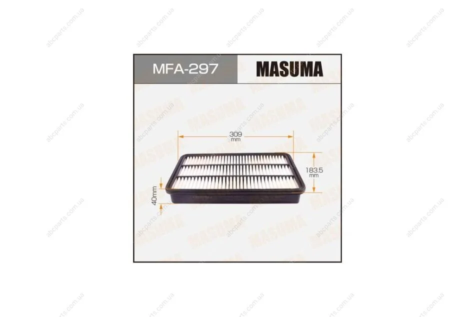 Фильтр воздушный A-174 (MFA-297) MASUMA MFA297 (фото 1)