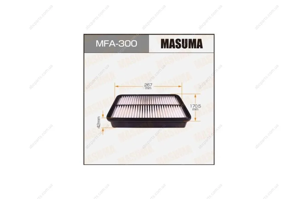 Фільтр повітряний (MFA-300) MASUMA MFA300 (фото 1)