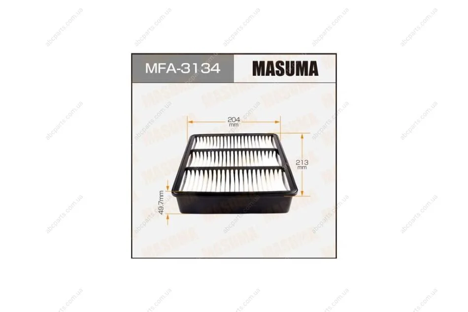 Фільтр повітряний Mitsubishi Lancer (-11), Outlander (03-09) (MFA-3134) MASUMA MFA3134 (фото 1)