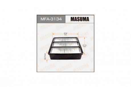 Фильтр воздушный Mitsubishi Lancer (-11), Outlander (03-09) (MFA-3134) MASUMA MFA3134