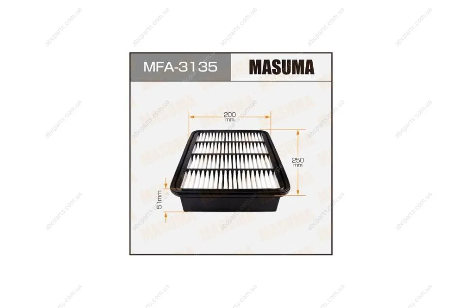 Фільтр повітряний A-3012 (MFA-3135) MASUMA MFA3135 (фото 1)