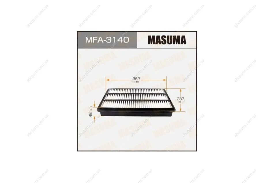 Фільтр повітряний A-3017 (MFA-3140) MASUMA MFA3140 (фото 1)