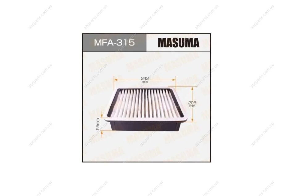 Фильтр воздушный CHRYSLER 300(LX) 3.5 (04-12) (MFA-315) MASUMA MFA315 (фото 1)