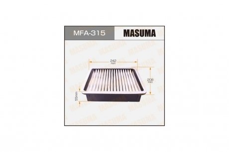 Фильтр воздушный CHRYSLER 300(LX) 3.5 (04-12) MASUMA MFA315