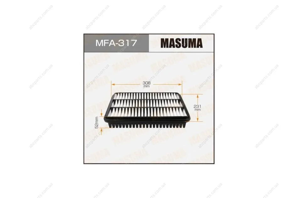 Фильтр воздушный (MFA-317) MASUMA MFA317 (фото 1)