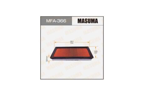 Фільтр повітряний A-243V з просоченням олією (MFA-366) MASUMA MFA366
