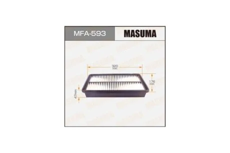 Фільтр повітряний (MFA-593) MASUMA MFA593