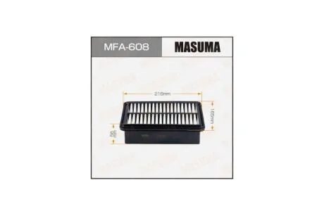 Фільтр повітряний Mazda 3, CX-3, CX-30 1.8D/2.0H (18-) (MFA608) MASUMA 'MFA608