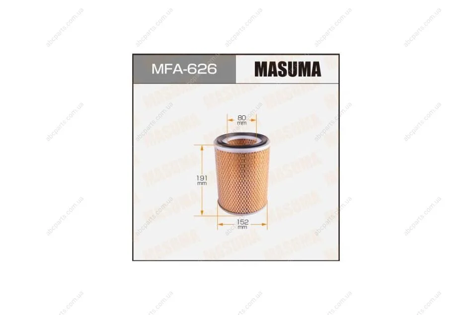 Фильтр воздушный (MFA-626) MASUMA MFA626 (фото 1)