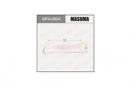 Фильтр воздушный MITSUBISHI CARISMA (DA_) 1.9 DI-D (00-06) MASUMA MFA864