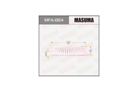Фильтр воздушный MITSUBISHI CARISMA (DA_) 1.9 DI-D (00-06) (MFA-864) MASUMA MFA864