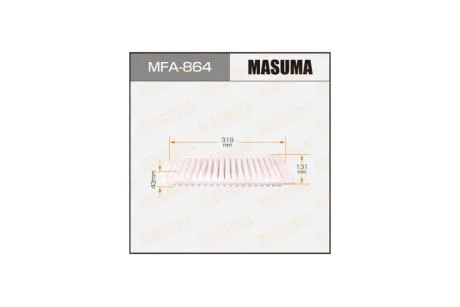 Фильтр воздушный MITSUBISHI CARISMA (DA_) 1.9 DI-D (00-06) (MFA-864) MASUMA MFA864