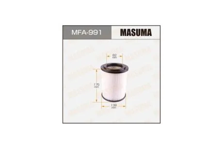 Фильтр воздушный HONDA CIVIC VIII, TOYOTA AVENSIS (05-08) (MFA-991) MASUMA MFA991