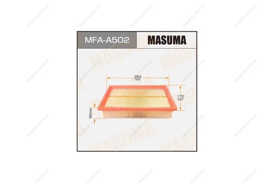 Фильтр воздушный FORD/ FOCUS/ V1600 05-07 (MFA-A502) MASUMA MFAA502 (фото 1)