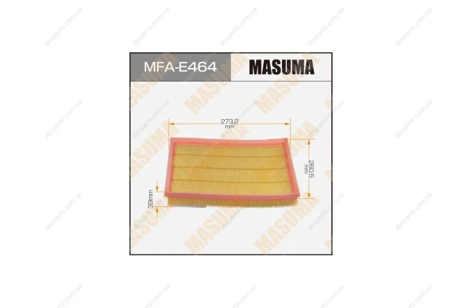 Фільтр повітряний A0290 BMW X6 (F16) X3 (F25) (1/20) (MFA-E464) MASUMA MFAE464 (фото 1)