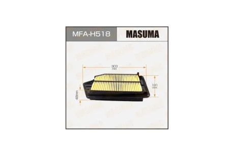 Фильтр воздушный HONDA/ ACCORD/ CP2 2013- (MFA-H518) MASUMA MFAH518