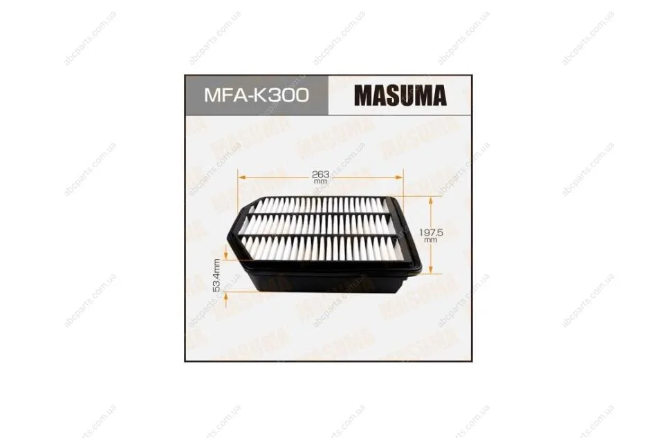 Фільтр повітряний (MFA-K300) MASUMA MFAK300 (фото 1)