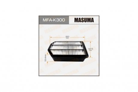 Фільтр повітря HYUNDAI/ ELANTRA/ V1600, V2000 06- MASUMA MFAK300