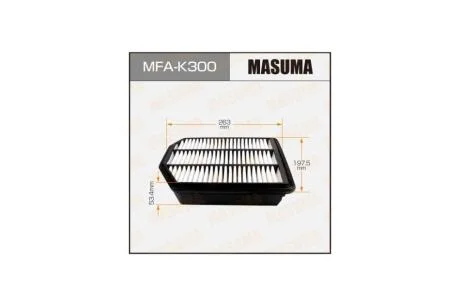 Фильтр воздушный HYUNDAI/ ELANTRA/ V1600, V2000 06- (MFA-K300) MASUMA MFAK300