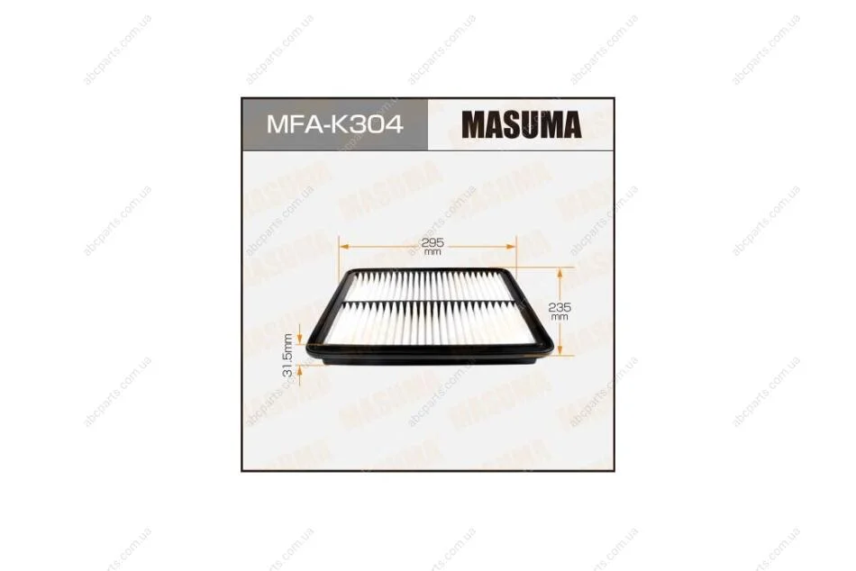 Фільтр повітряний A2519 KIA/ SORENTO/ V2400 V2500 V3500 02- (MFA-K304) MASUMA MFAK304 (фото 1)