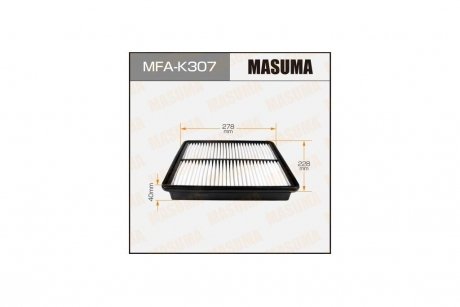 Фильтр воздушный A9422 KIA/ SORENTO/ V2400 09- MASUMA MFAK307