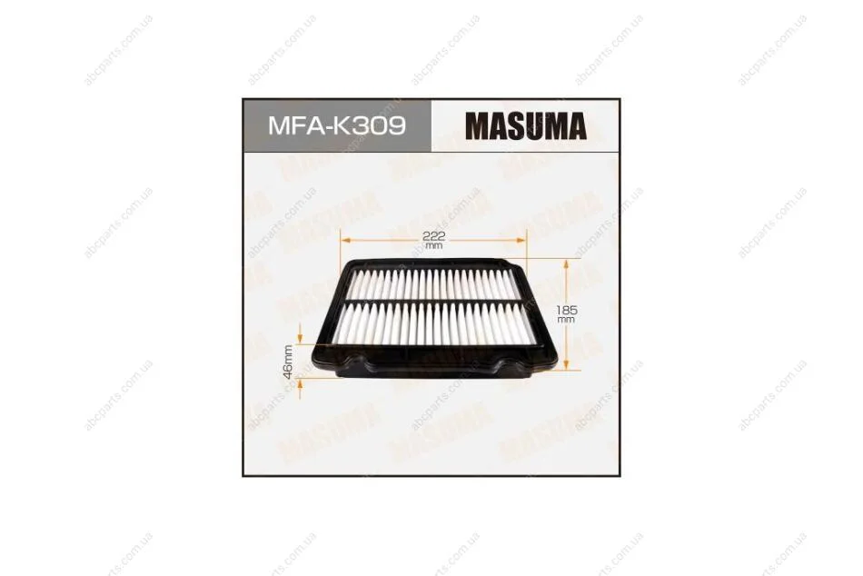 Фильтр воздушный CHEVROLET AVEO (T300) (MFA-K309) MASUMA MFAK309 (фото 1)