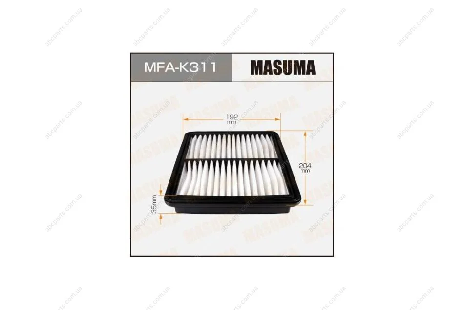 Фільтр повітряний (MFA-K311) MASUMA MFAK311 (фото 1)