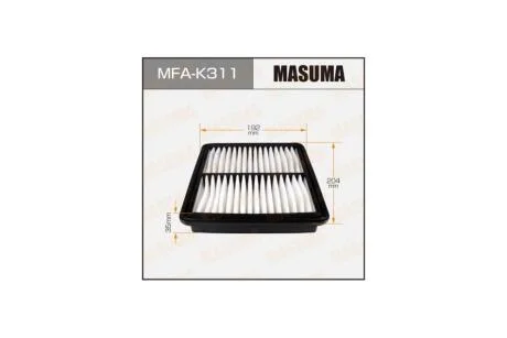Фильтр воздушный DAEWOO/ MATIZ/ V800, V1000 98- (MFA-K311) MASUMA MFAK311
