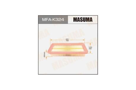 Фильтр воздушный HYUNDAI/ GETZ/ V1100, V1300, V1400, V1600 02- (MFA-K324) MASUMA MFAK324
