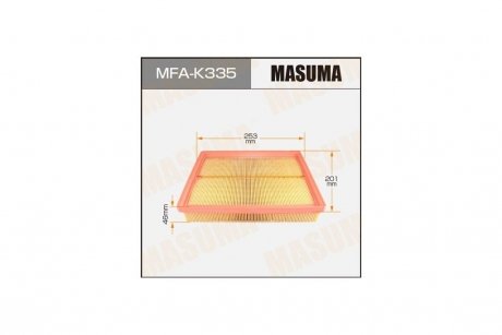 Фильтр воздушный A0244 KIA/ MAGENTIS/ V2000 V2700 05- MASUMA MFAK335