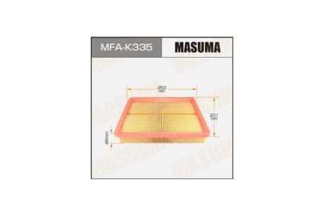 Фильтр воздушный A0244 KIA/ MAGENTIS/ V2000 V2700 05- (MFA-K335) MASUMA MFAK335