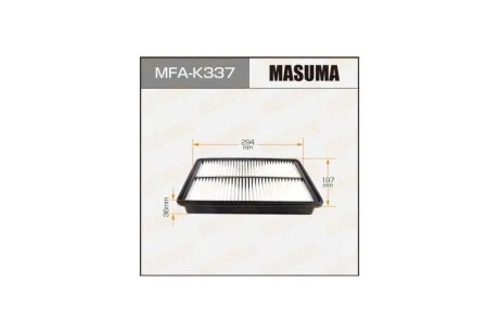 Фильтр воздушный Hyundai Santa Fe/ KIA Sorento 2.2D (12-) (MFA-K337) MASUMA MFAK337