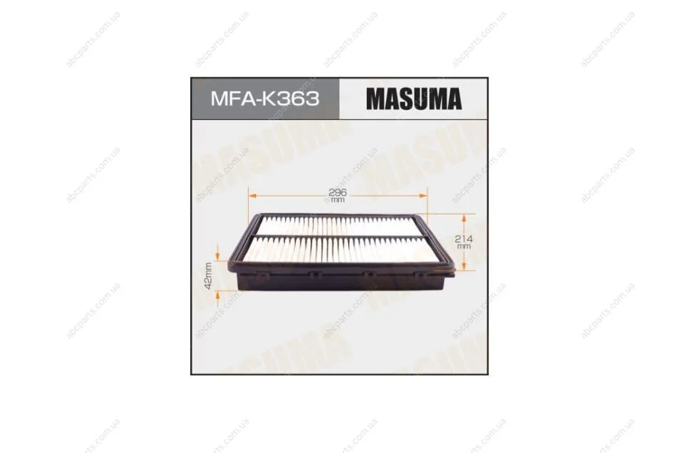 Фильтр воздушный (MFA-K363) MASUMA MFAK363 (фото 1)